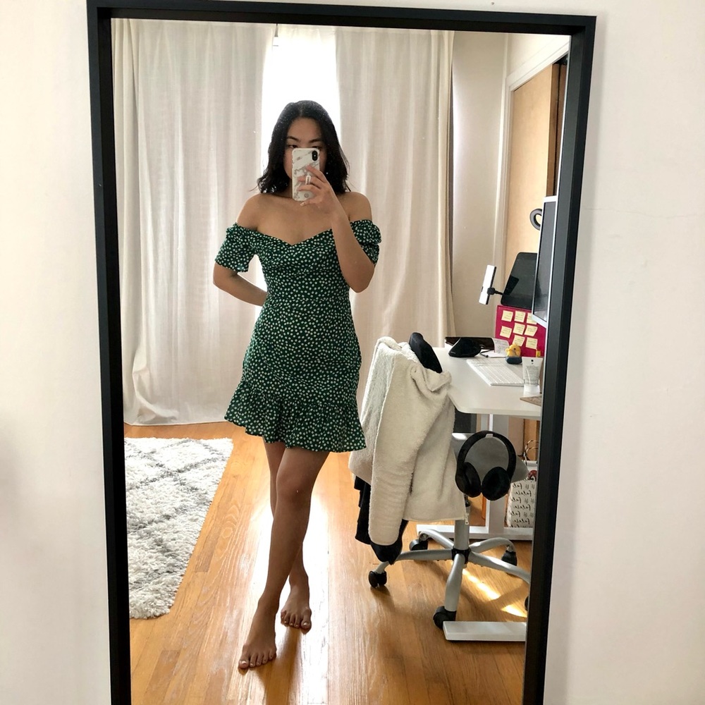 Green floral dress bundle